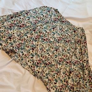 Exotic Flower-Printed Poncho